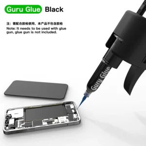 2UUL DA43 Guru Glue Soft Buffer Adhesive for Phone Repair 30ML(Black)
