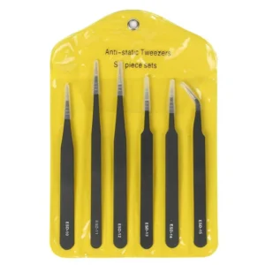ANTI STATIC TWEEZERS SIX PEICE SET