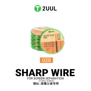 2UUL GS-028 Sharp Wire for Screen Separation 0.028*100M (5 Rolls/Box)