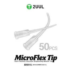 2UUL CS10 MicroFlex Tip Soft Flexible Precision Dispensing Needle Tip (50pcs/pack)