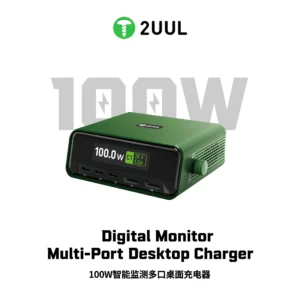 2UUL PC12 Digital Monitor 110W Multi-Port Desktop Charger