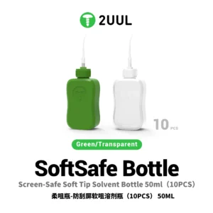 2UUL Screen-Safe Soft Tip Solvent Bottle 50ml Green CL52